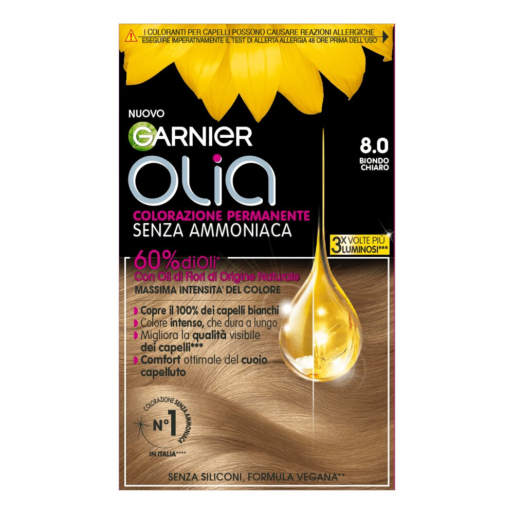 Garnier Olia Colorazione Capelli 9.00 Biondo Chiarissimo | Amica Farmacia   Amica Farmacia Online : Cosmesi Integratori e Prodotti Per Animali
