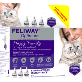 Feliway Optimum Ricarica Calmante Per Gatti – 48 Ml, 30 Giorni Di Durata, Feromoni Inodori, Senza Farmaci, Approvato Da Veterinari