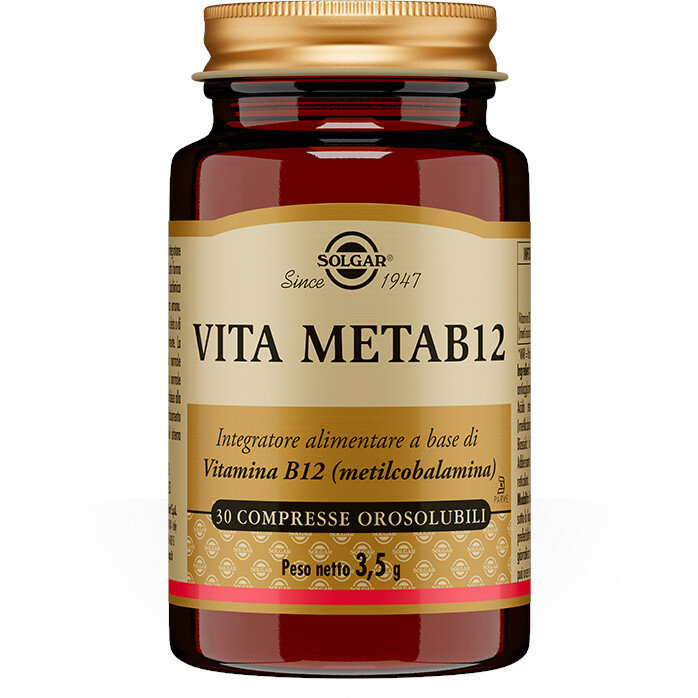 Solgar Vita Meta B12 integratore di vitamina B12 da 30 compresse orosolubili-2