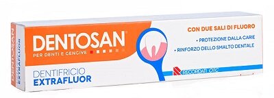 Dentosan Dentifricio Extrafluor protezione dalle carie 75ml-2