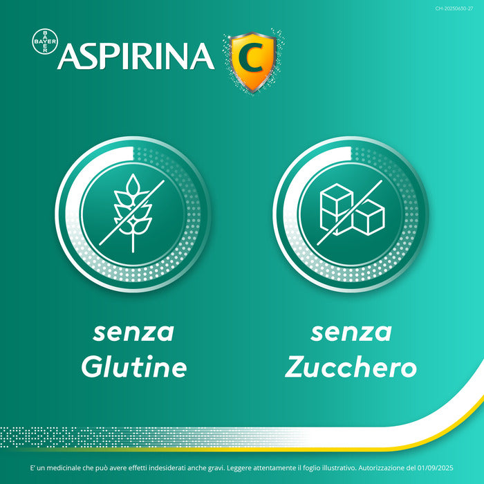 Aspirina C Antinfiammatorio Antidolorifico per Influenza Raffreddore e febbre con Vitamina C 10 Cpr-4
