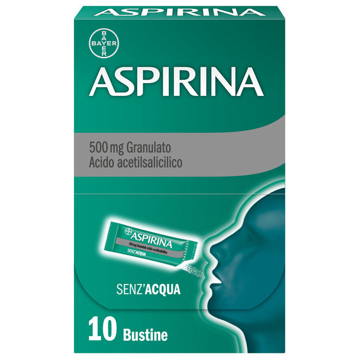 Aspirina in Granuli Senz'Acqua Antidolorifico e Antinfiammatorio contro Mal di Testa e Dolore 10 Bst-25