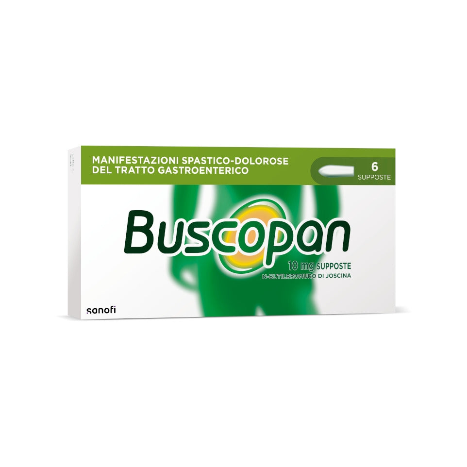 Buscopan Per Mal di Pancia Crampi Dolori Addominali 6 Supposte-3