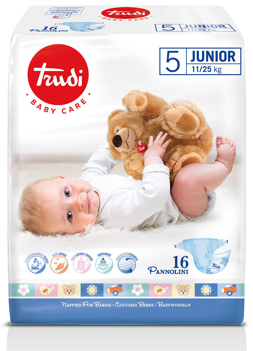 Trudi Baby Care Pannolini 5 Junior 11/25 kg 16 pannolini-2