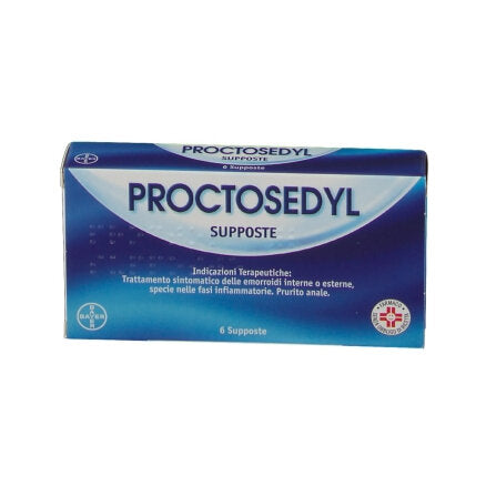 Proctosedyl Supposte per emorroidi e ragadi anali 6 supposte-2