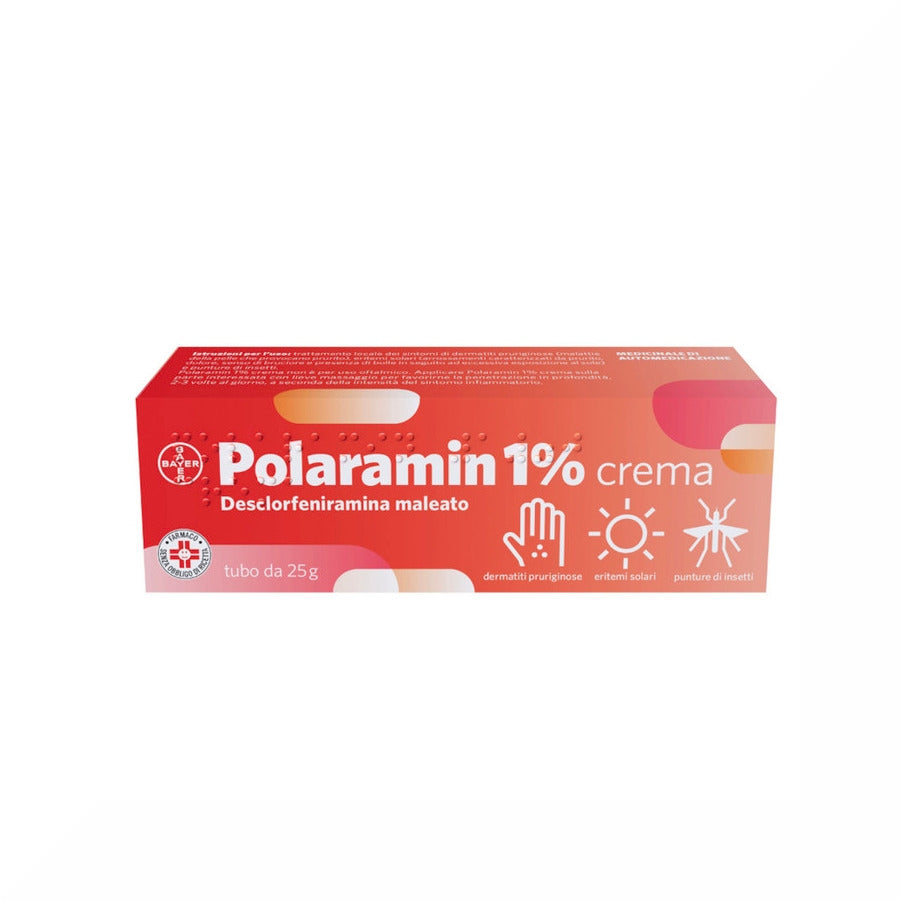 Polaramin 1% Crema sollievo prurito eritemi dermatiti 25g-3