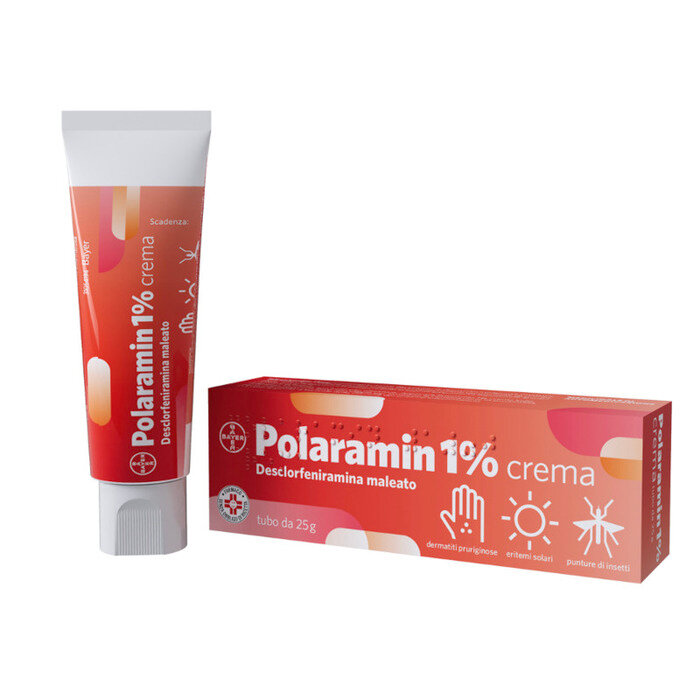 Polaramin 1% Crema sollievo prurito eritemi dermatiti 25g-5