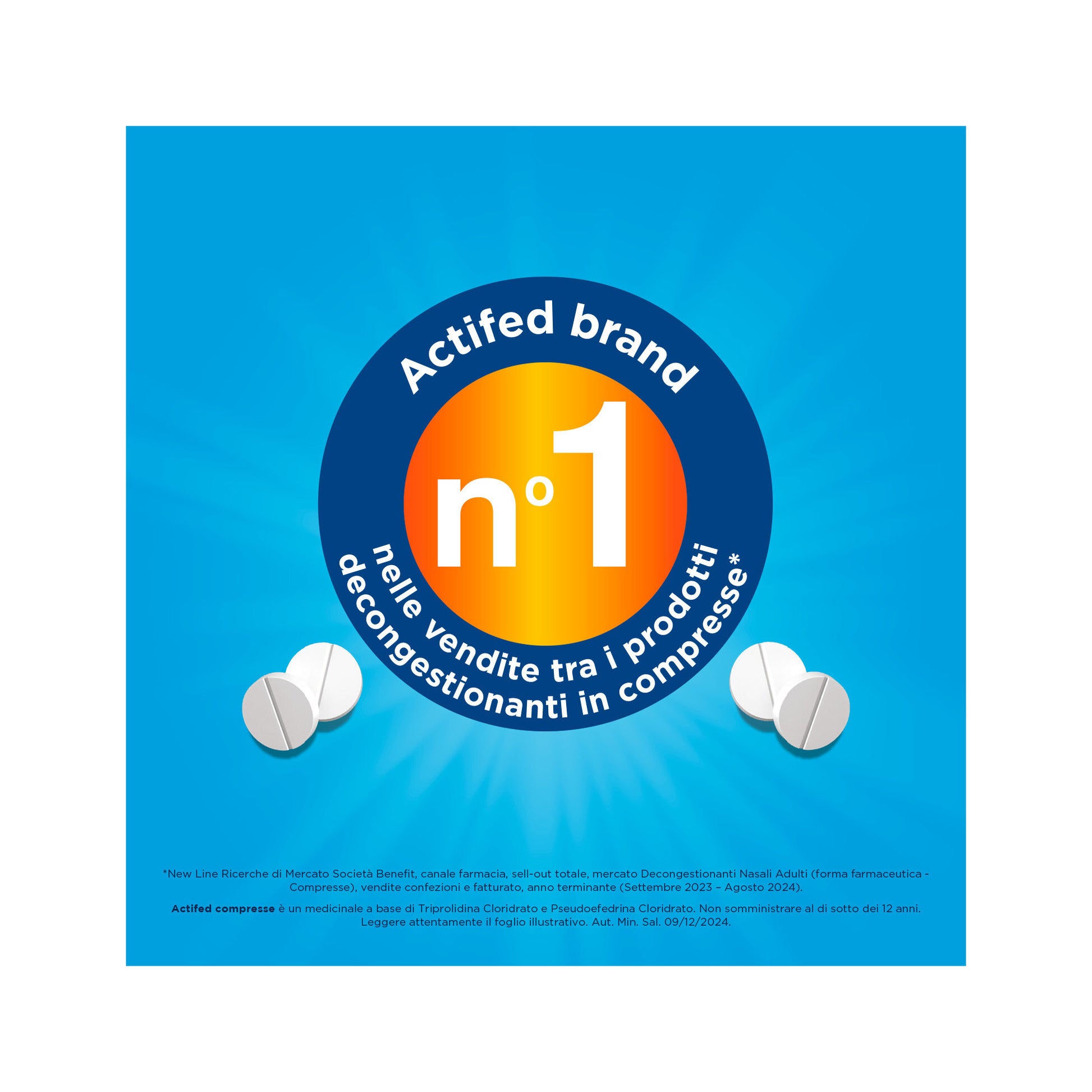 Actifed 2,5 mg 12 Compresse Congestione Nasale e Raffreddore-3