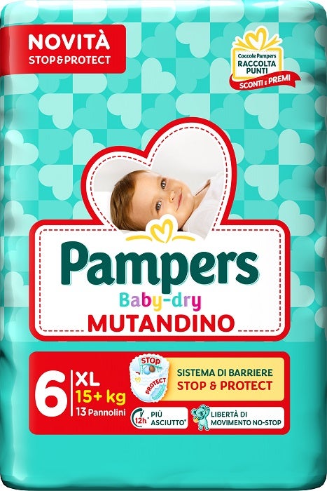 Pampers Baby Dry Pannolino Mutandina Extra Large Small Pack 13 Pezzi-1