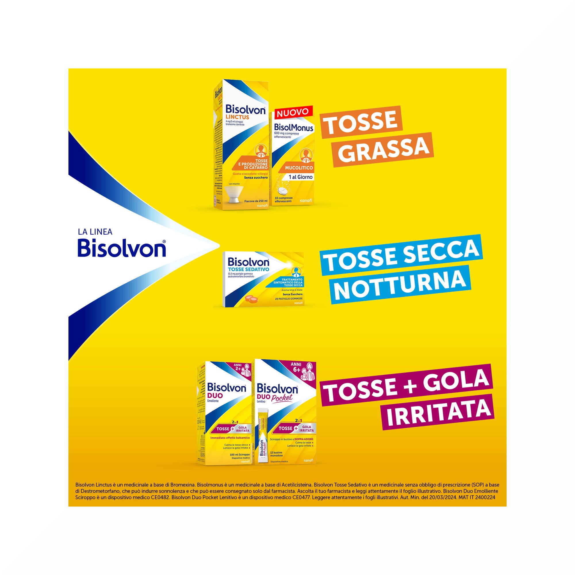 Bisolvon Linctus Sciroppo Mucolitico Per Tosse Grassa 2anni+ Fragola 200ml-17