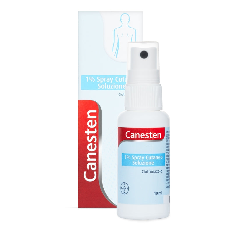 Canesten Spray cutaneo per Funghi e Micosi con Clotrimazolo 1% Antimicotico Antifungino Flacone 40ml-9