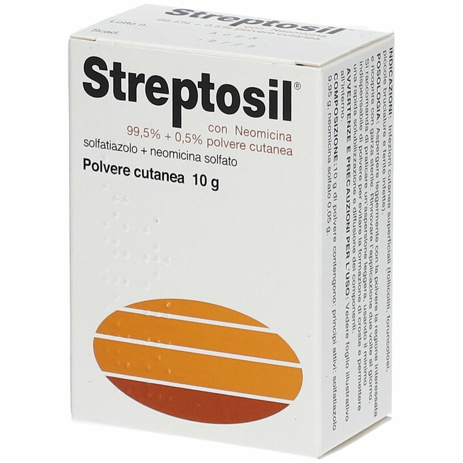Streptosil Neomicina polvere cutanea 10g-3