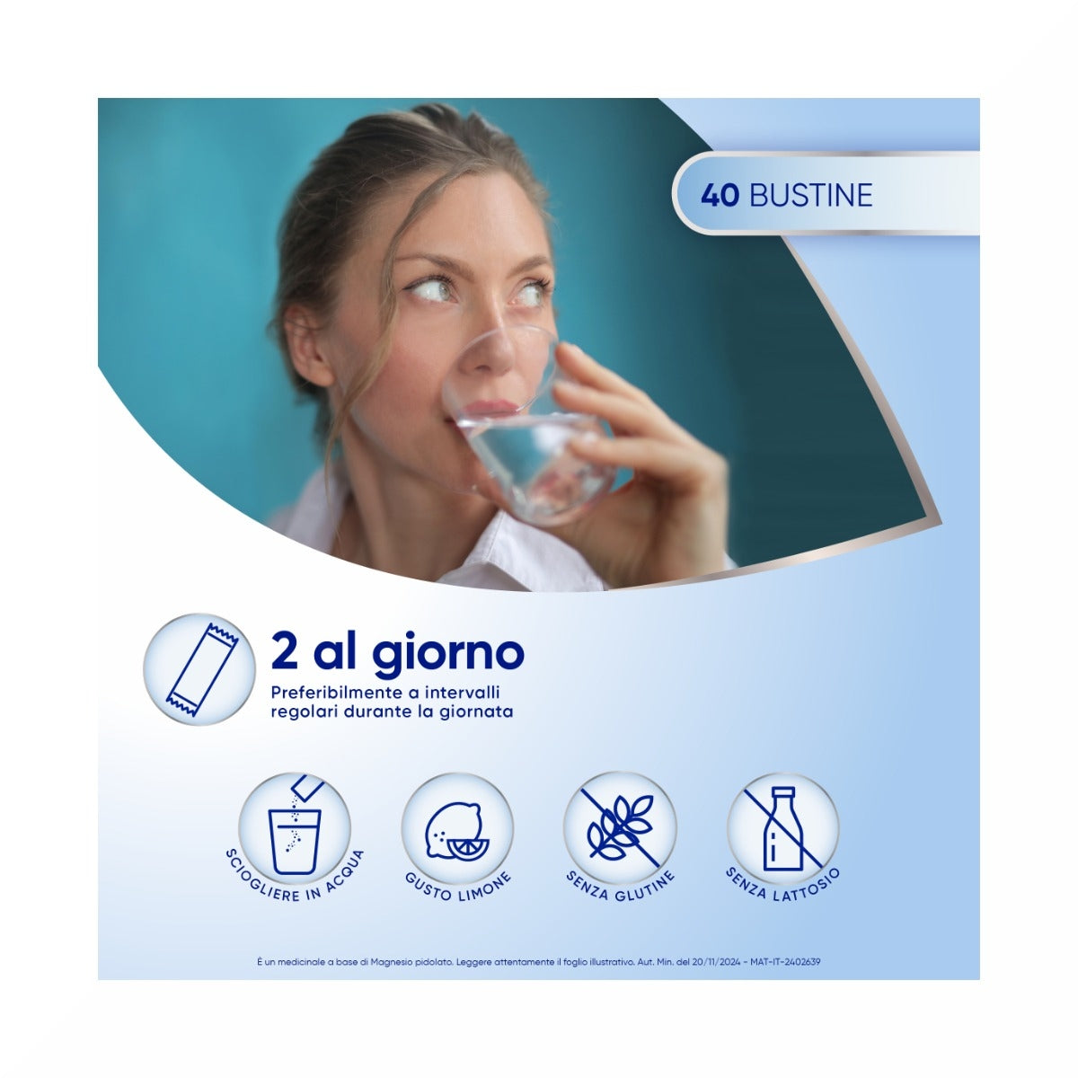 Mag2 Magnesio Pidolato per Stanchezza e Debolezza Muscolare 40 Bustine-12