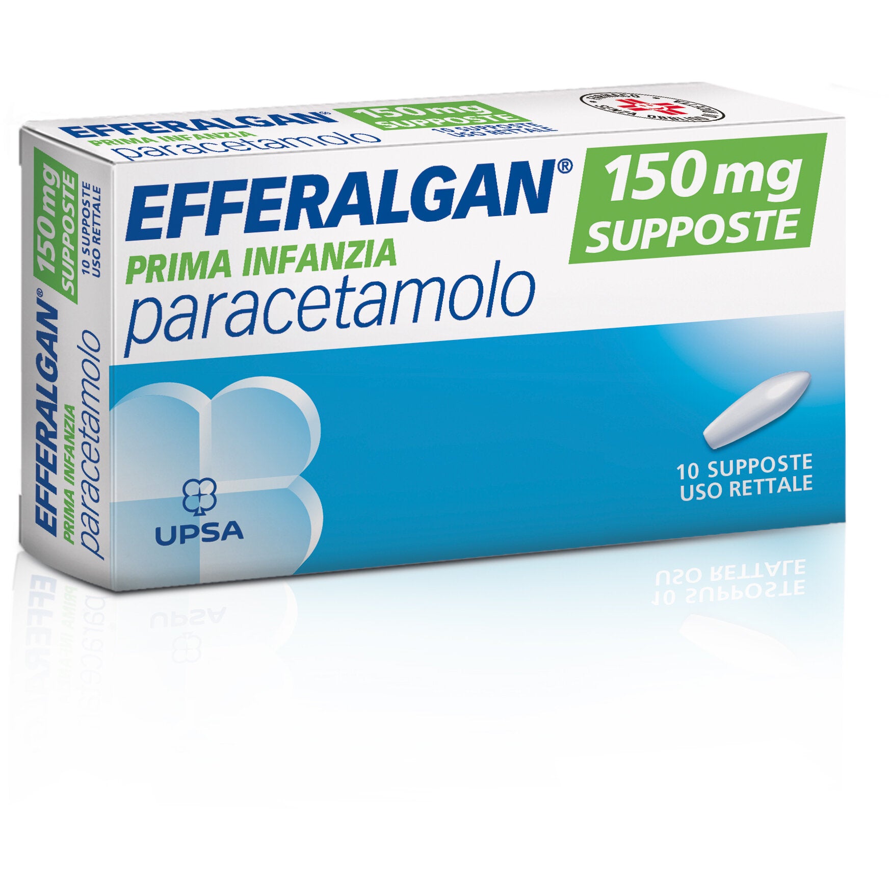 Efferalgan Paracetamolo Febbre bambini 10 Supposte-1