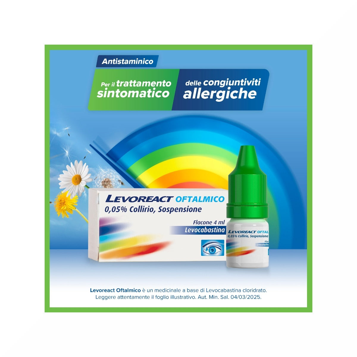 Levoreact Collirio Antistaminico per Occhi che Lacrimano e Congiuntivite Allergica-4