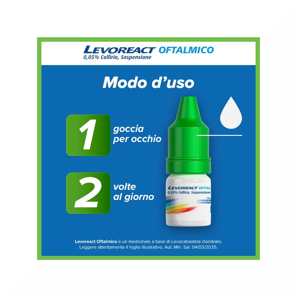Levoreact Collirio Antistaminico per Occhi che Lacrimano e Congiuntivite Allergica-7