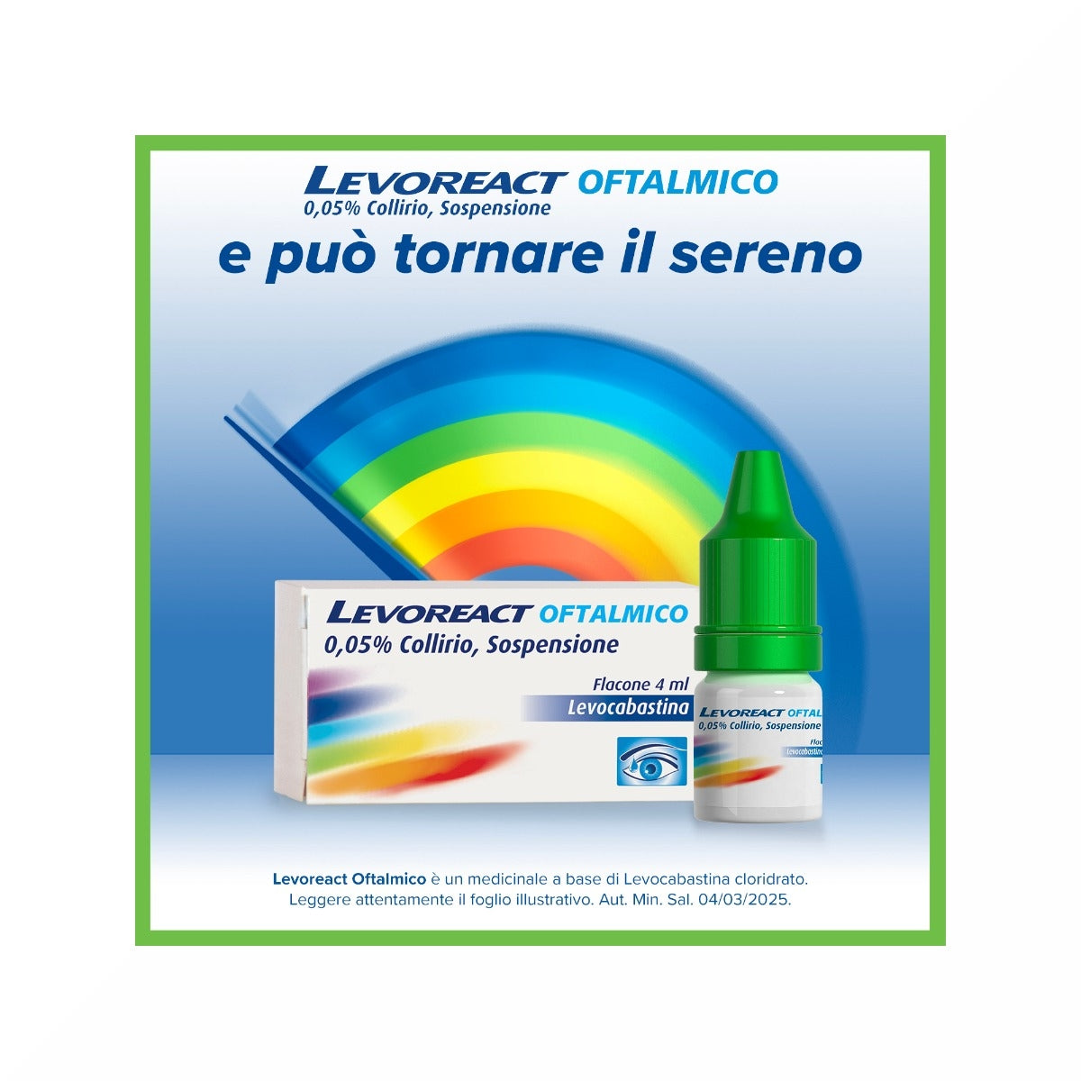 Levoreact Collirio Antistaminico per Occhi che Lacrimano e Congiuntivite Allergica-8