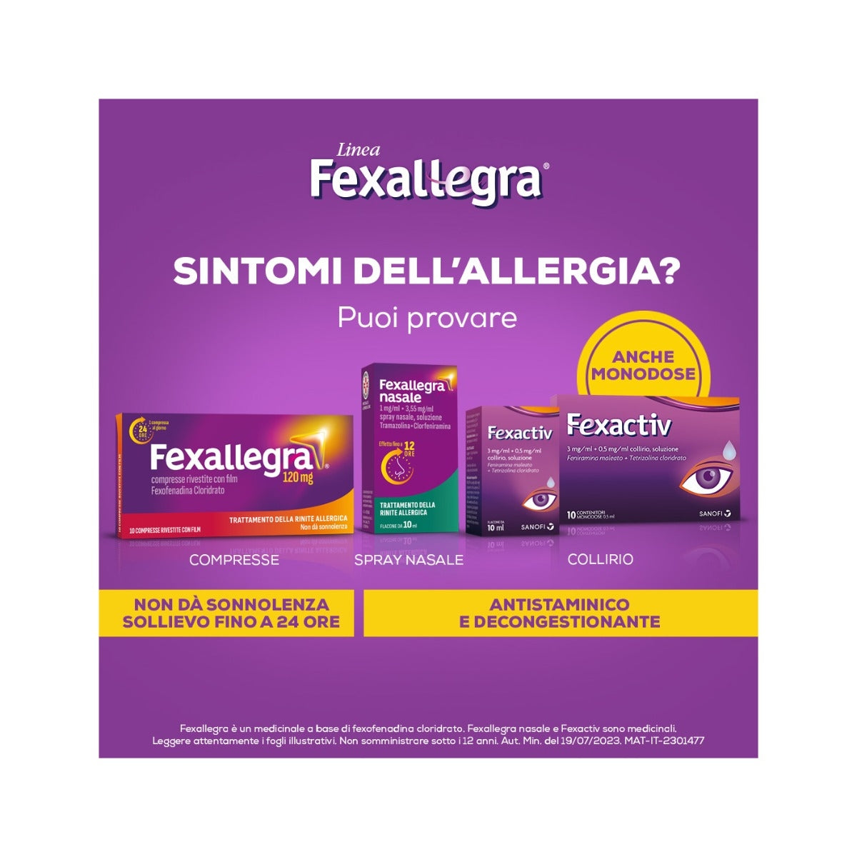 Fexallegra Nasale Antistaminico Decongestionante per Sintomi Allergia 10ml-7