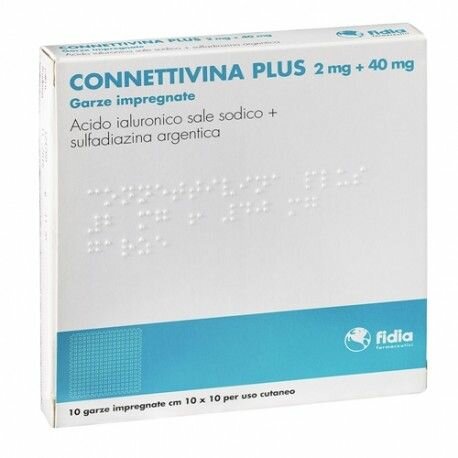 Connettivina Plus 10 garze cicatrizzanti 10x10cm-1