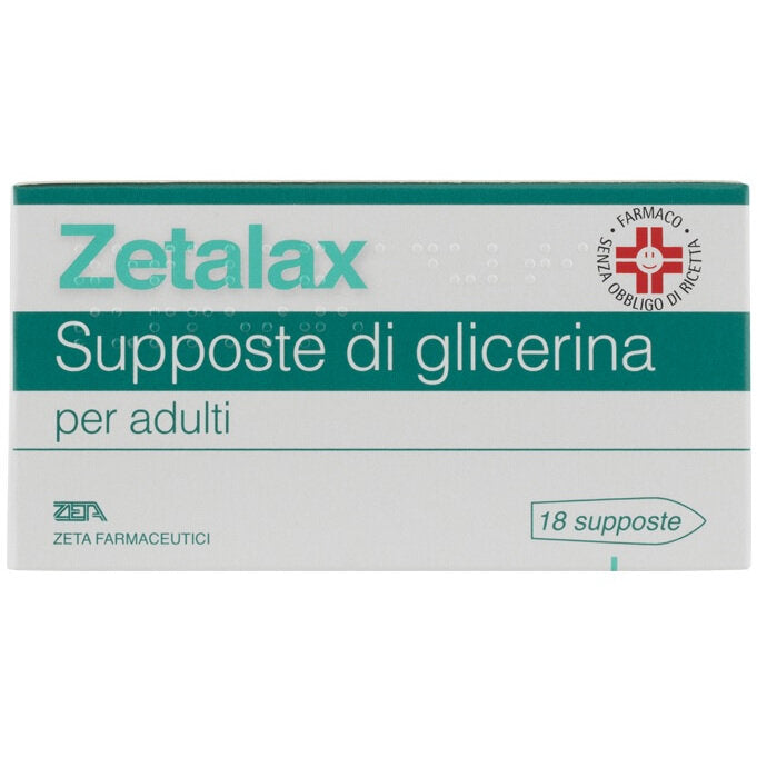 Zetalax Lassativo Supposte di Glicerina Per Adulti 18 Supposte-2
