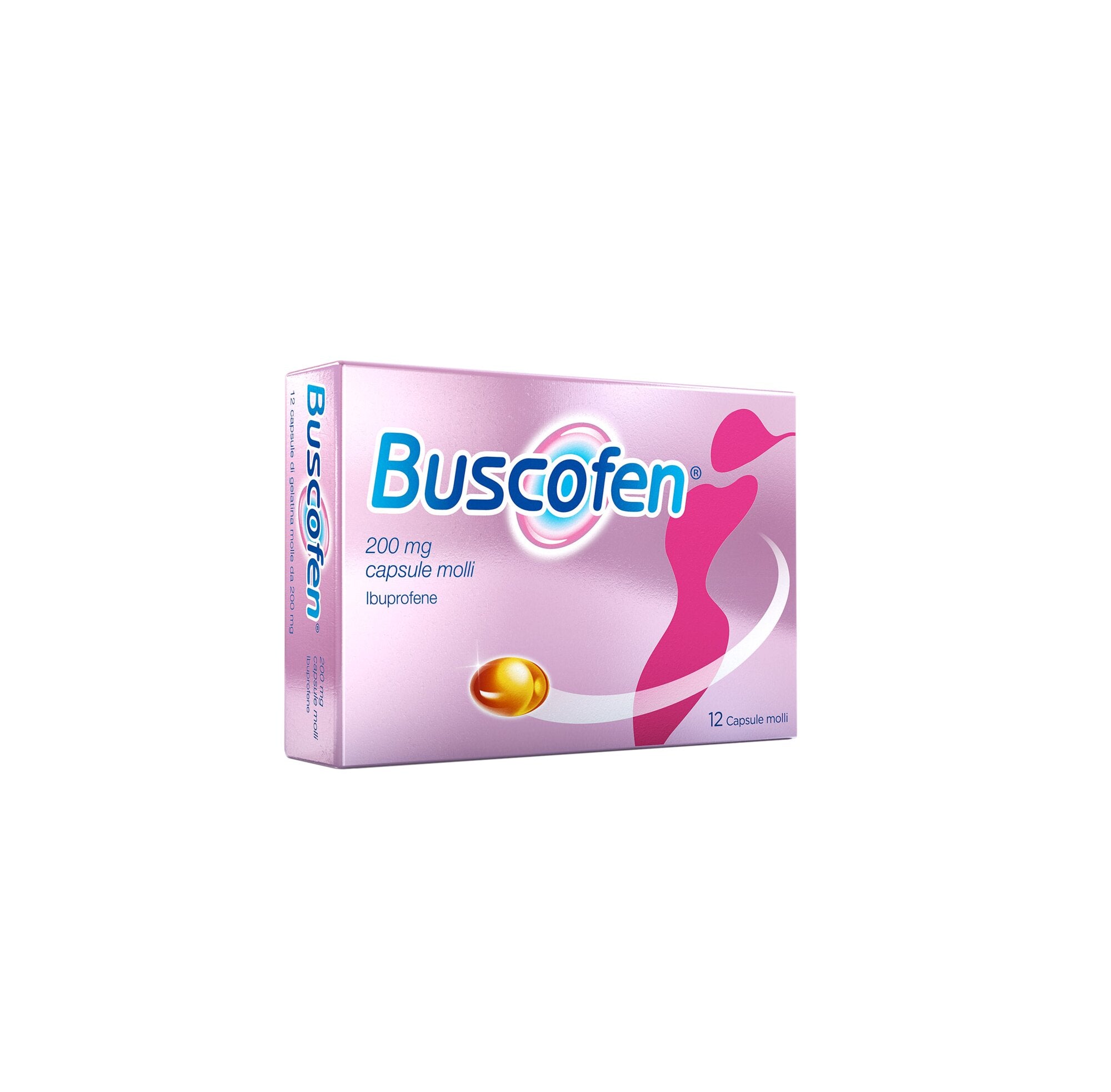 Buscofen 200 mg Con Ibuprofene Analgesico Contro Dolori Da Ciclo 12 Capsule Molli-14