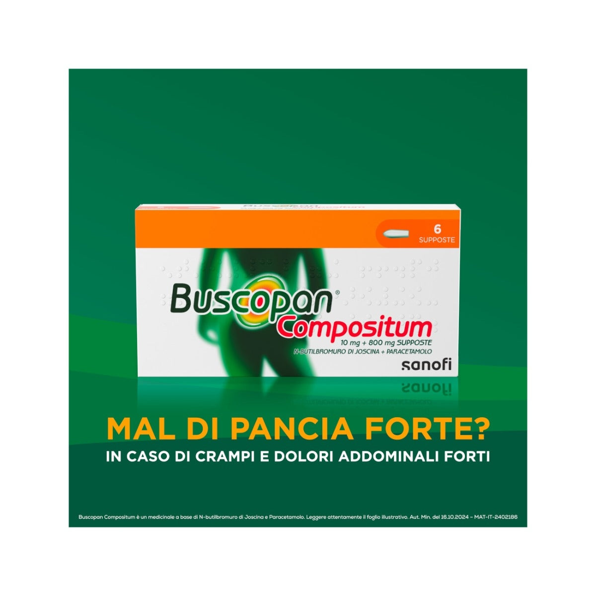 Buscopan Compositum Per Mal di Pancia Forte Crampi Dolori Addominali 6 Supposte-4