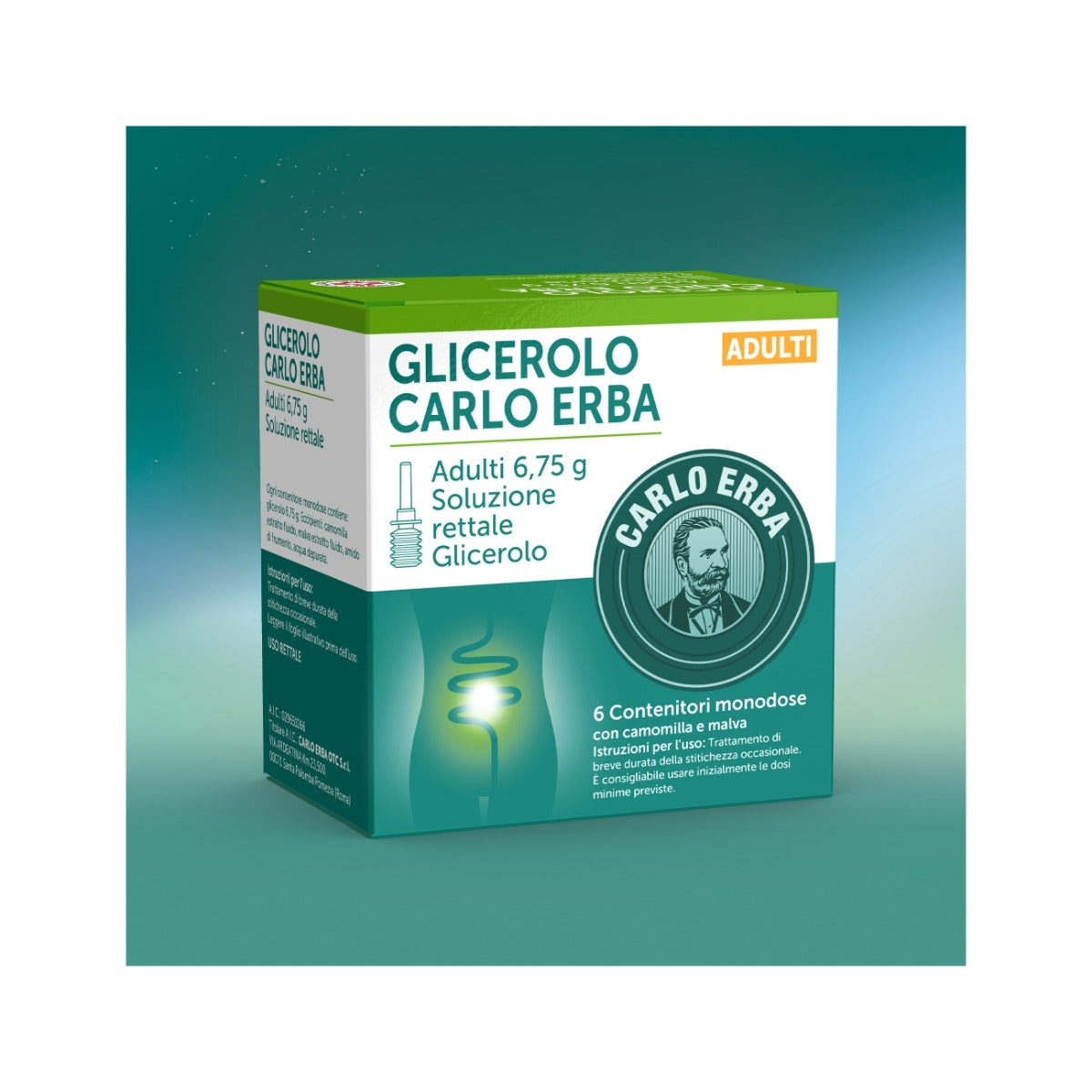Glicerolo Carlo Erba Adulti 6,75g soluzione rettale 6 contenitori monodose con camomilla e malva-4