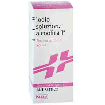 Sella Iodio Soluzione Alcoolica Tintura di iodio I° 50ml-1