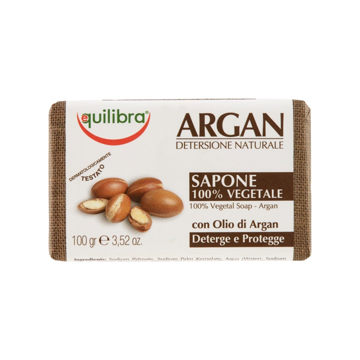 Equilibra Argan Sapone 100% Vegetale 100g-1