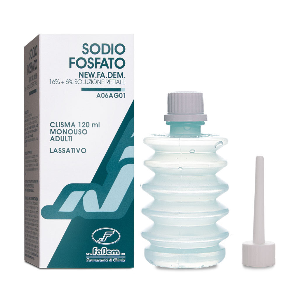Sodio Fosfato Soluzione rettale Clisma monouso adulti 120ml-2