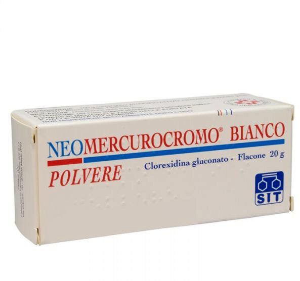 Neomercurocromo Bianco In Polvere Flacone 20g-2