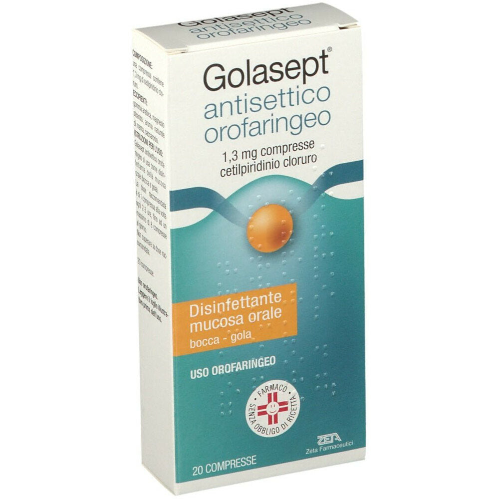 Golasept Antisettico Orofaringeo 20 Compresse 1,3mg-2