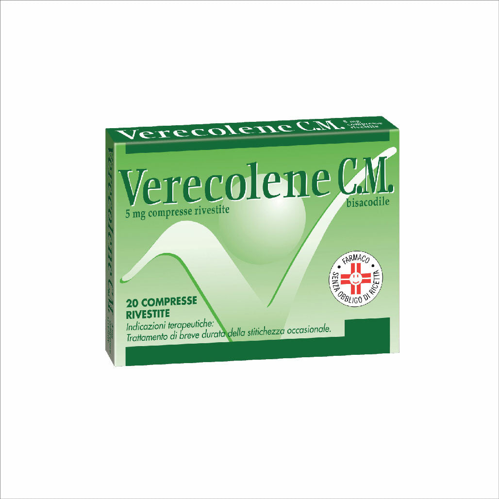 Verecolene CM lassativo per i sintomi della stitichezza 20 compresse rivestite-2