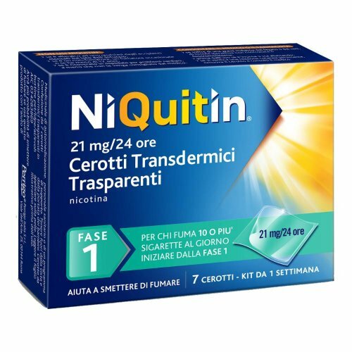 Niquitin 7 Cerotti Trannsdermici Trasparenti 21mg/24 Ore-1