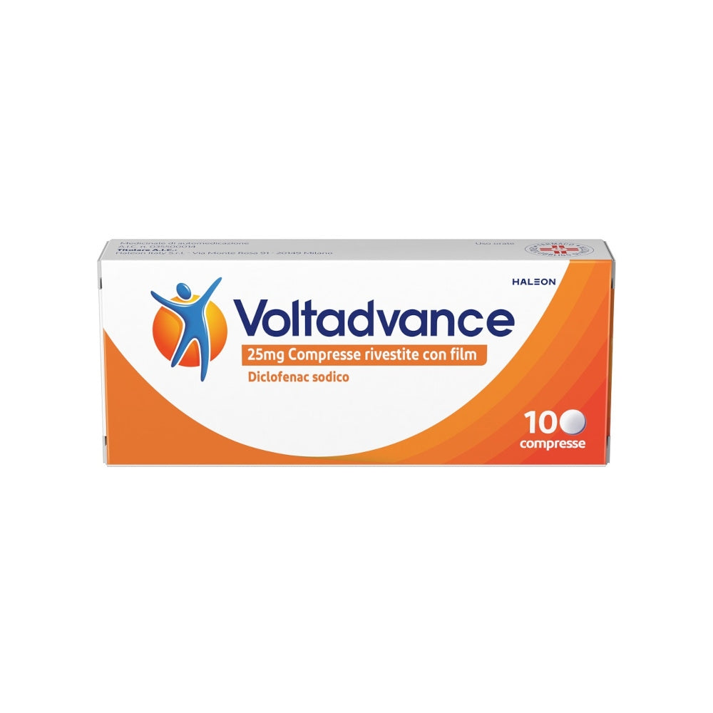 Voltadvance Antinfiammatorio 25mg Diclofenac Per Cervicale Mal Di Schiena Dolori Articolari 10 Cpr-3