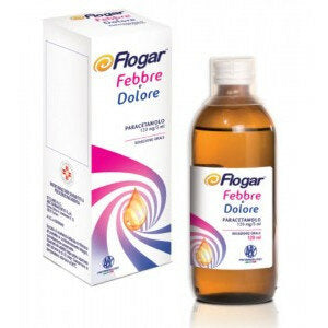Flogar Febbre e Dolore 120ml 120mg/5ml  Paracetaomolo analgesico antipiretico-1
