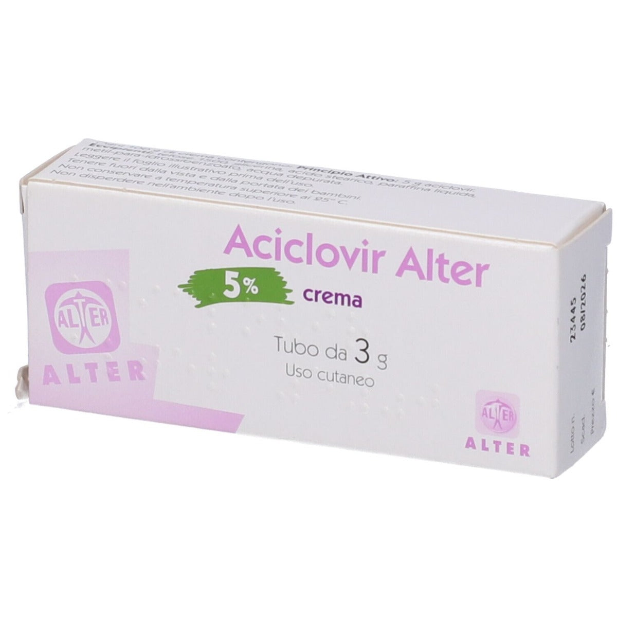 Aciclovir Alter 5% Crema 1 Tubo da 3 g-1