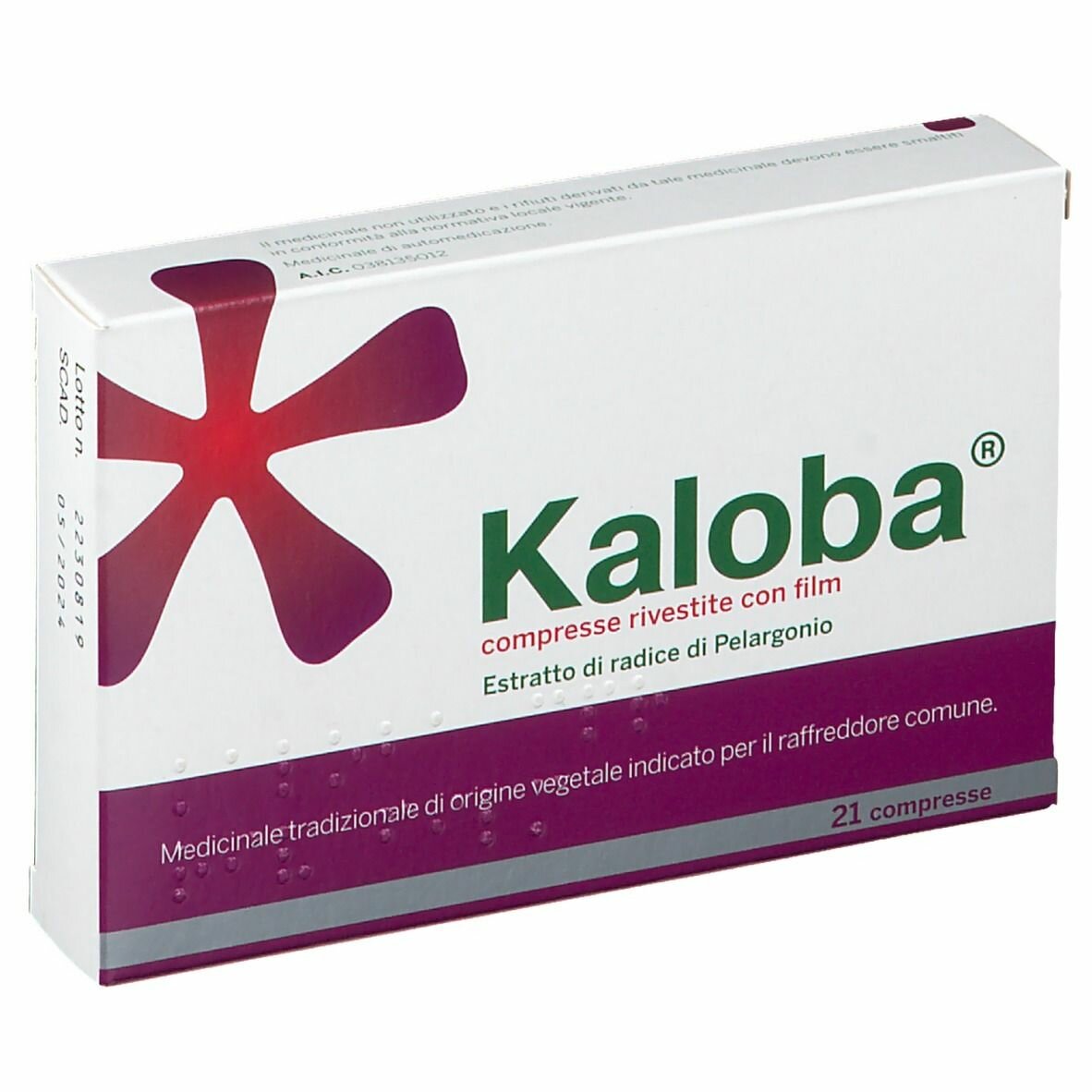 Kaloba 21 compresse rivestite raffreddore tosse mal di gola-2