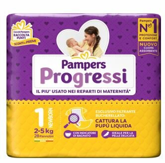 Pampers Progressi New Born Taglia 1 (2-5 Kg) 28 Pezzi-2