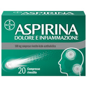 Aspirina Dolore e Infiammazione Antidolorifico Antinfiammatorio per Mal di Testa e Dolori 20 Cpr-23