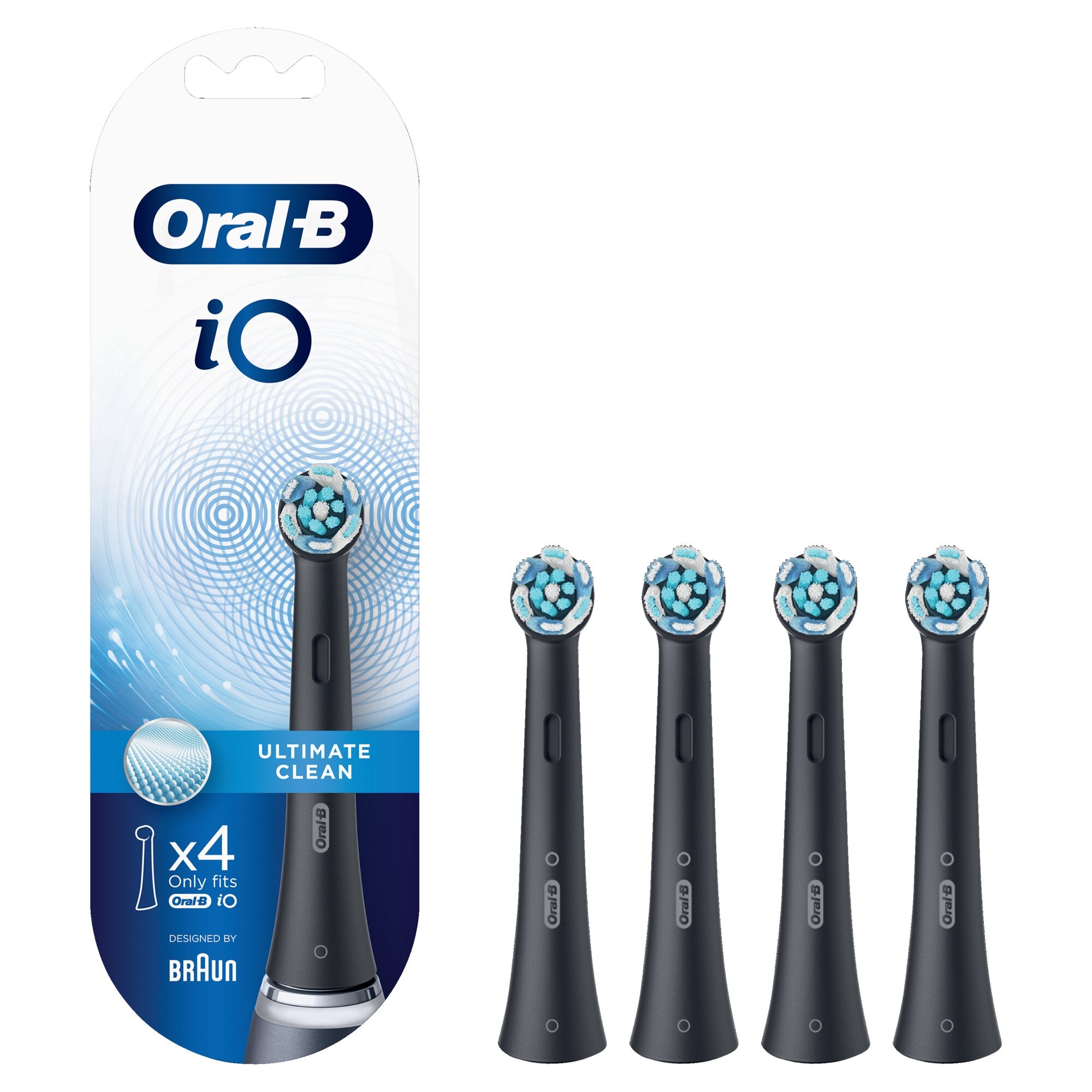 Oral B Testine Di Ricambio Io Ultimate Clean Nere 4 Pezzi-2