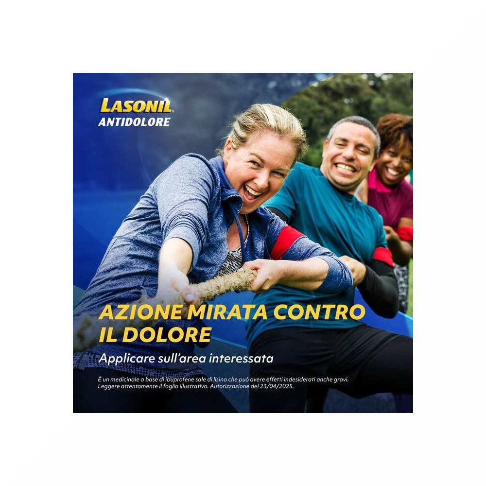 Lasonil Antidolore Gel Dolori Muscolari e Articolari Ibuprofene Sale di Lisina 10% 50gr-15