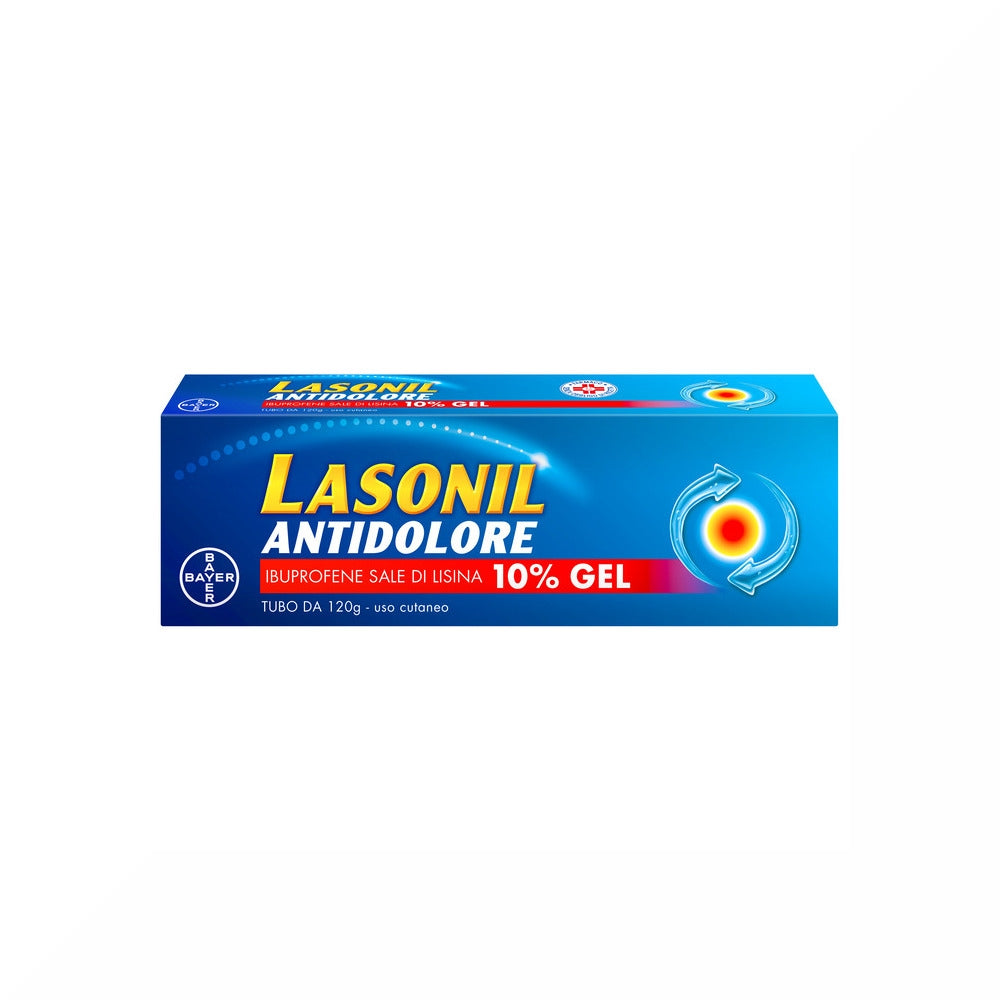 Lasonil Antidolore Gel Dolori Muscolari Articolari Ibuprofene Sale di Lisina 10% 120gr-10