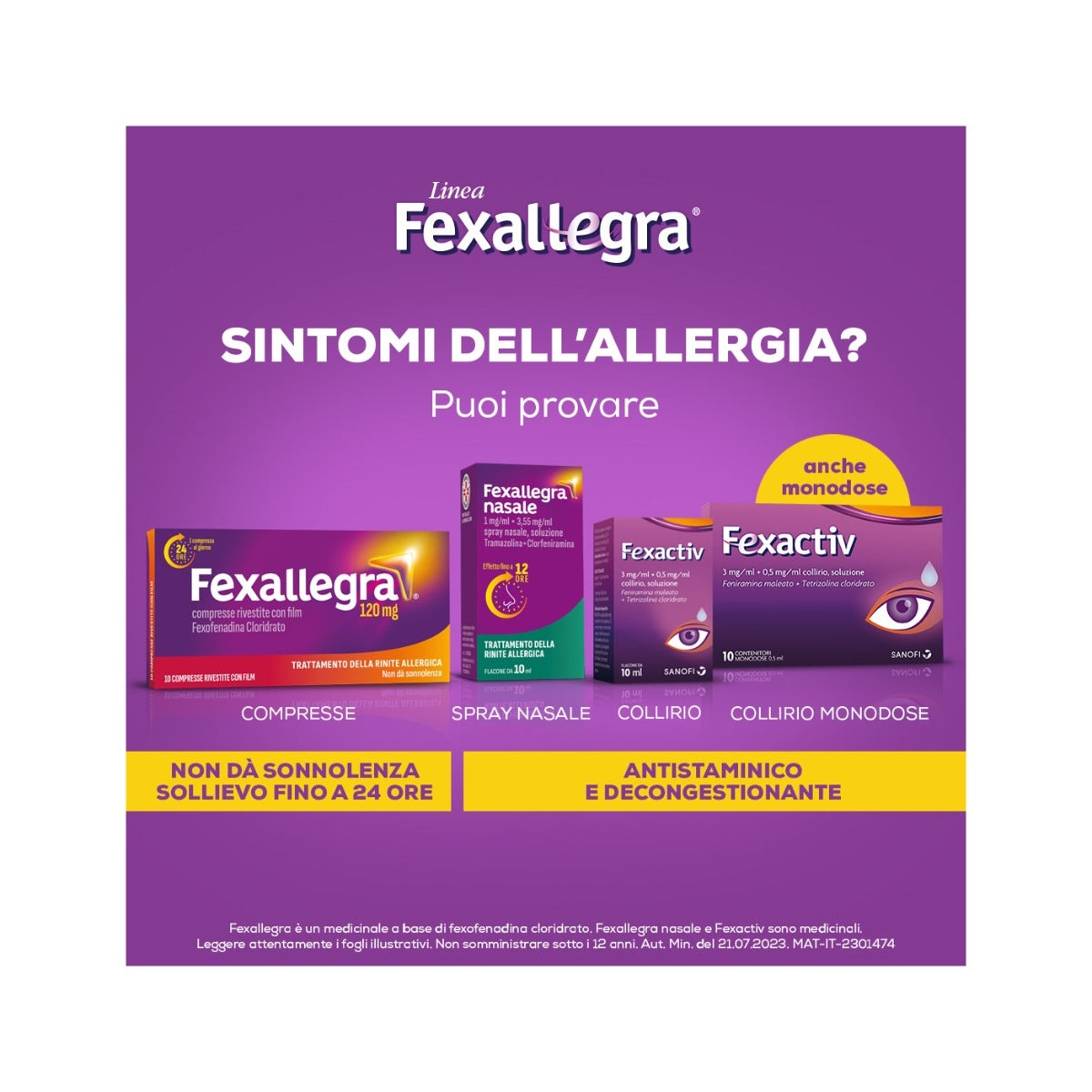 Fexallegra Antistaminico Contro Sintomi Allergia 10 Compresse-6
