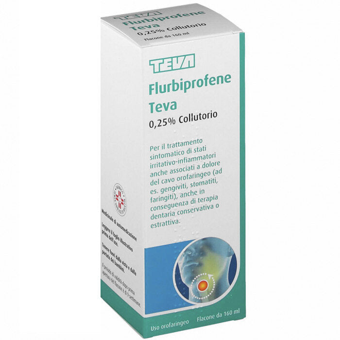 Teva Fluribiprofene 0,25 collutorio 160 ml-2
