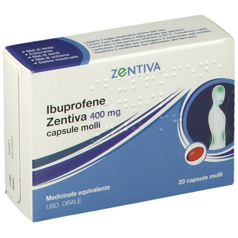 Ibuprofene Zentiva 400 mg 20 capsule molli-2