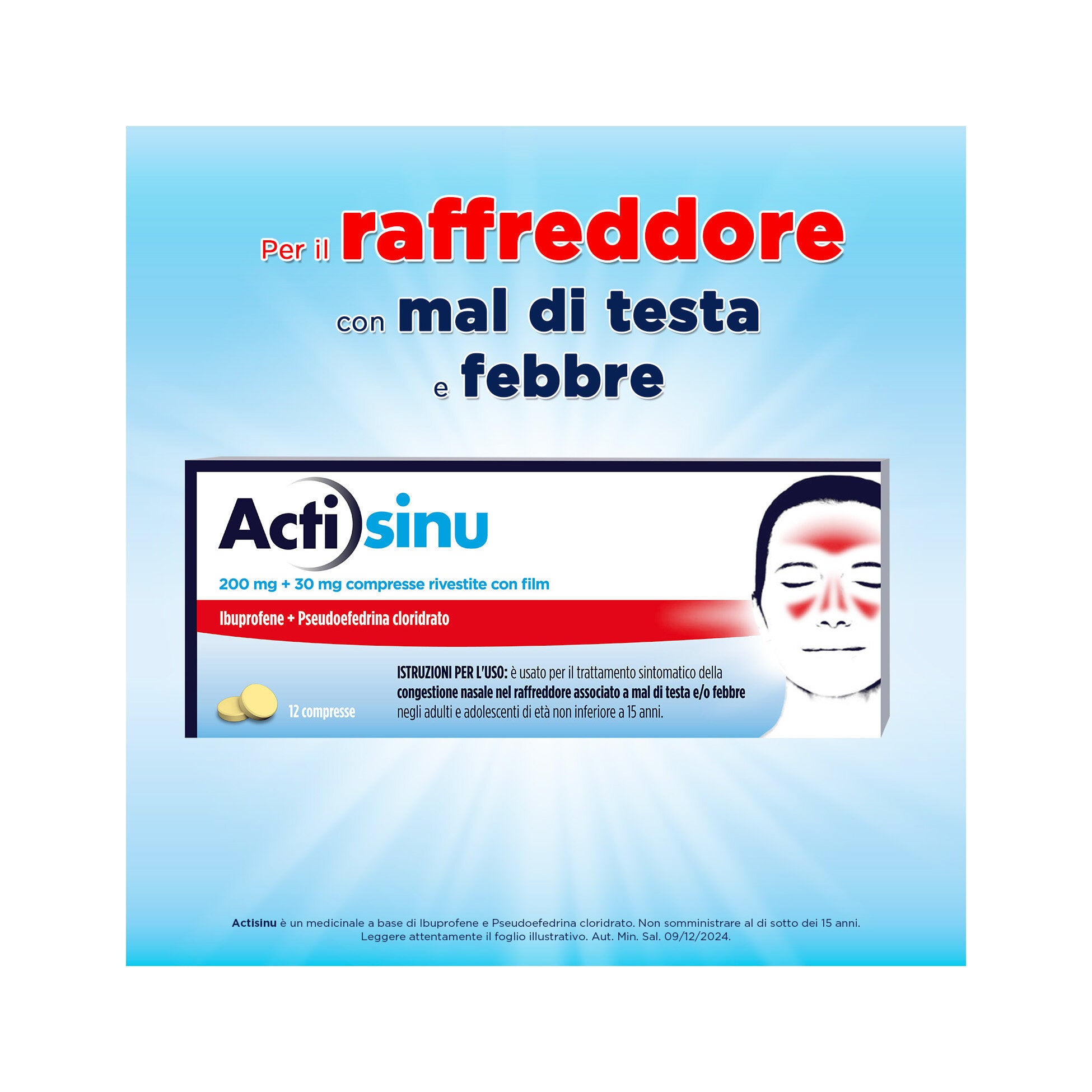 ActiSinu 12 Compresse Sinusite Raffreddore e Mal di testa-2