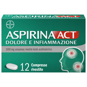 AspirinaAct Dolore e Infiammazione Antidolorifico Antinfiammatorio per Mal di Testa e Dolori 12 Cpr-9