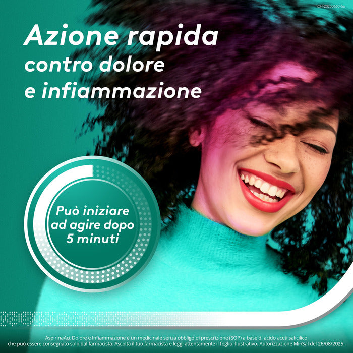 AspirinaAct Dolore e Infiammazione Antidolorifico Antinfiammatorio per Mal di Testa e Dolori 12 Cpr-12