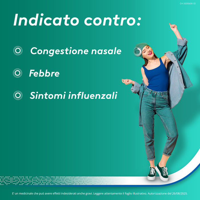 Aspirina Influenza e Naso Chiuso Antidolorifico Decongestionante contro Sintomi Influenzali 10 Buste-1